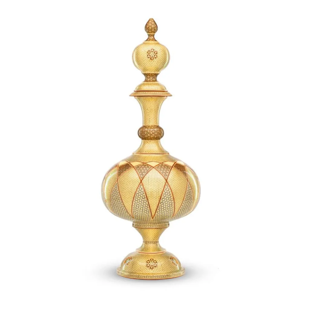 Golden Khatam Decanter Ewer